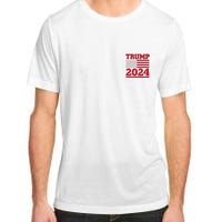 I Am Voting For The Convicted Felon Trump 2024 Usa Flag Front And Back Adult ChromaSoft Performance T-Shirt