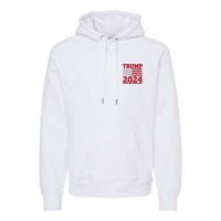 I Am Voting For The Convicted Felon Trump 2024 Usa Flag Front And Back Premium Hoodie