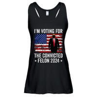 I Am Voting Convicted Felon 2024 Ladies Essential Flowy Tank