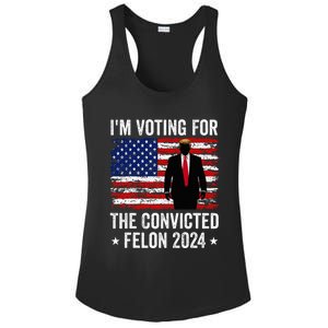 I Am Voting Convicted Felon 2024 Ladies PosiCharge Competitor Racerback Tank