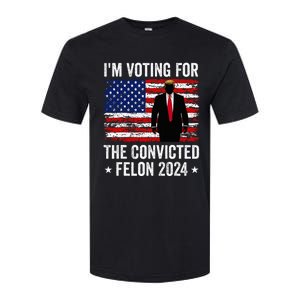 I Am Voting Convicted Felon 2024 Softstyle CVC T-Shirt