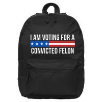 I Am Voting For A Convicted Felon 16 in Basic Backpack