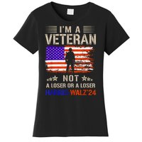 IM A Veteran Not A Sucker Or Loser Anti Trump Gift Women's T-Shirt