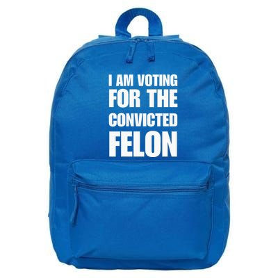 I Am Voting For The Convicted Felon 16 in Basic Backpack
