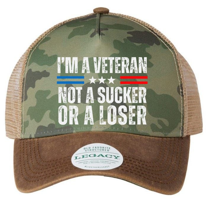 IM A Veteran Not A Sucker Or A Loser Legacy Tie Dye Trucker Hat