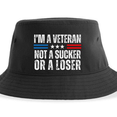 IM A Veteran Not A Sucker Or A Loser Sustainable Bucket Hat