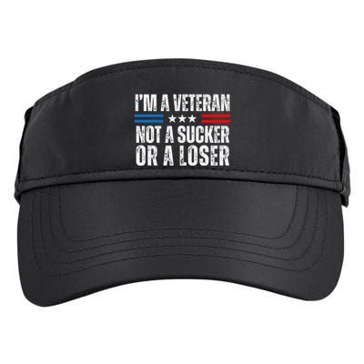 IM A Veteran Not A Sucker Or A Loser Adult Drive Performance Visor