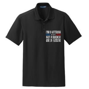 IM A Veteran Not A Sucker Or A Loser Dry Zone Grid Polo