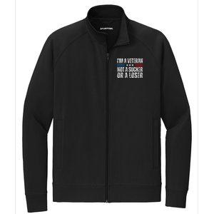 IM A Veteran Not A Sucker Or A Loser Stretch Full-Zip Cadet Jacket