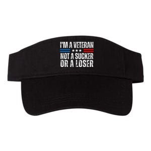 IM A Veteran Not A Sucker Or A Loser Valucap Bio-Washed Visor