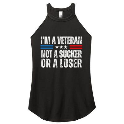 IM A Veteran Not A Sucker Or A Loser Women's Perfect Tri Rocker Tank