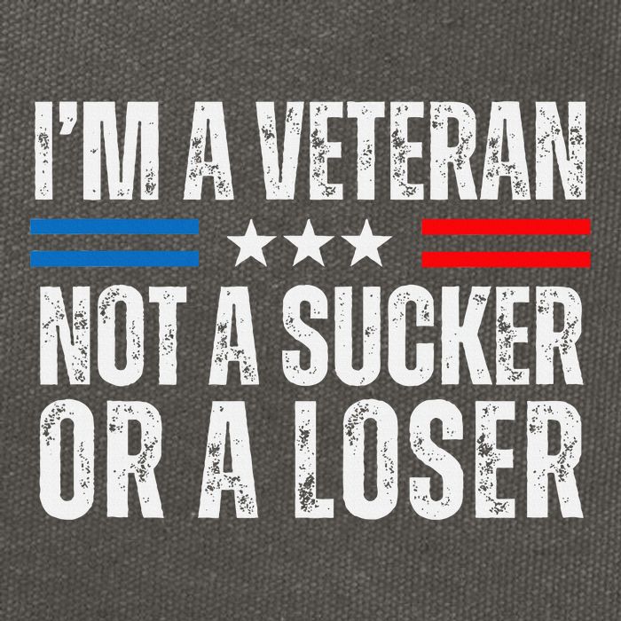 IM A Veteran Not A Sucker Or A Loser Cotton Canvas Backpack