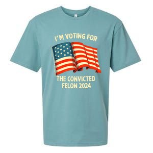 I Am Voting Convicted Felon 2024 Sueded Cloud Jersey T-Shirt