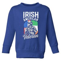 Irish American Veteran Roots Family Ireland Us Usa America Funny Gift Toddler Sweatshirt