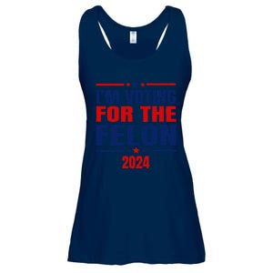 I Am Voting For The Felon Felon For President Ladies Essential Flowy Tank