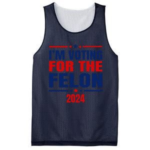 I Am Voting For The Felon Felon For President Mesh Reversible Basketball Jersey Tank