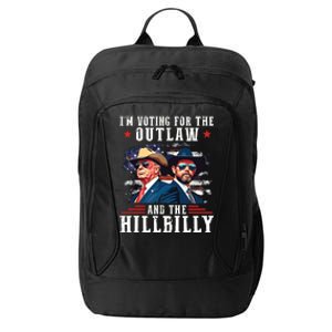 I Am Voting For The Outlaw And Hillbilly Trump City Backpack