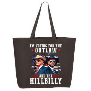 I Am Voting For The Outlaw And Hillbilly Trump 25L Jumbo Tote