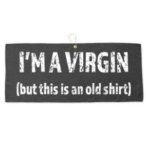 IM A VIRGIN But This Is An Old | Funny And Naughty Large Microfiber Waffle Golf Towel