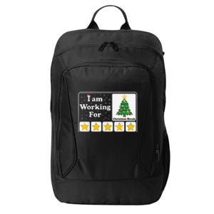 I Am Working For Christmas Break 5 Stars Xmas Tree City Backpack