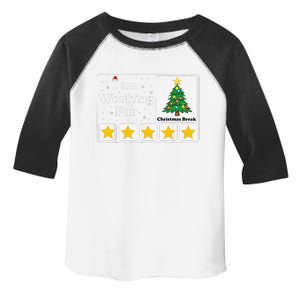 I Am Working For Christmas Break 5 Stars Xmas Tree Toddler Fine Jersey T-Shirt