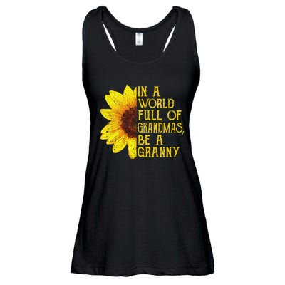 In A World Full Of Grandmas Be A Granny Apparel Fun Grandma Ladies Essential Flowy Tank