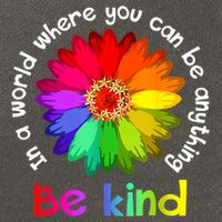 In A World Where You Can Be Anything Be Kind Kindness Gift Cotton Canvas Backpack