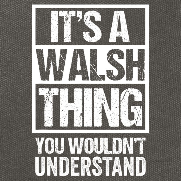 ItS A Walsh Thing You WouldnT Understand Funny Walsh Cotton Canvas Backpack
