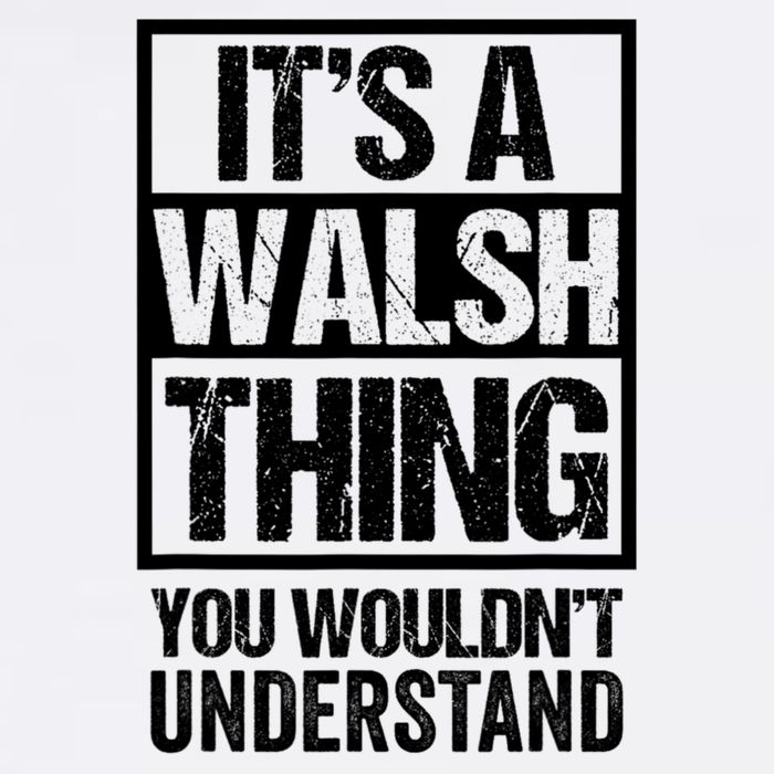 ItS A Walsh Thing You WouldnT Understand Funny Walsh Garment-Dyed Sweatshirt