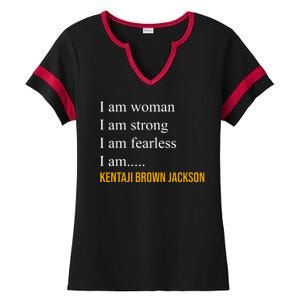 I Am Woman Ketanji Brown Jackson Quote Ladies Halftime Notch Neck Tee