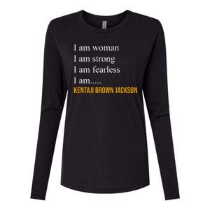 I Am Woman Ketanji Brown Jackson Quote Womens Cotton Relaxed Long Sleeve T-Shirt