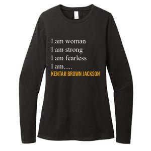 I Am Woman Ketanji Brown Jackson Quote Womens CVC Long Sleeve Shirt