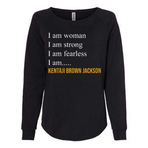 I Am Woman Ketanji Brown Jackson Quote Womens California Wash Sweatshirt