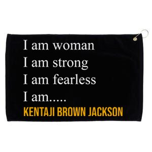 I Am Woman Ketanji Brown Jackson Quote Grommeted Golf Towel