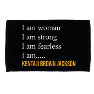 I Am Woman Ketanji Brown Jackson Quote Microfiber Hand Towel