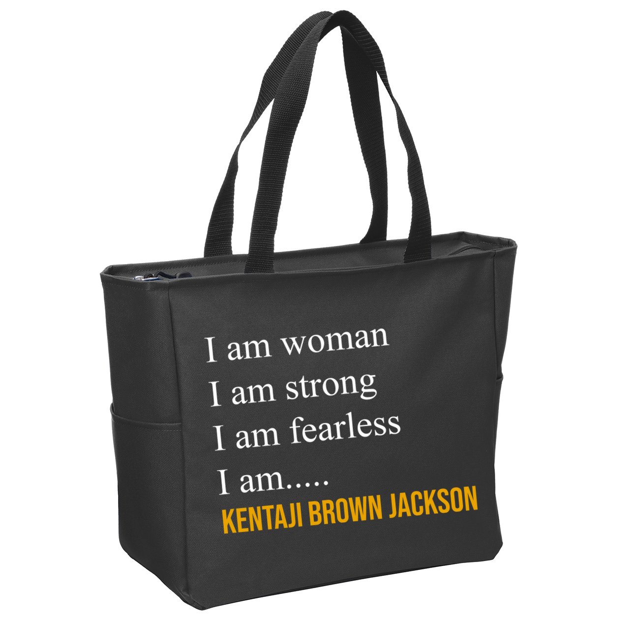 I Am Woman Ketanji Brown Jackson Quote Zip Tote Bag