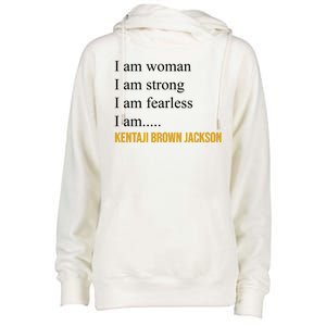 I Am Woman Ketanji Brown Jackson Quote Womens Funnel Neck Pullover Hood