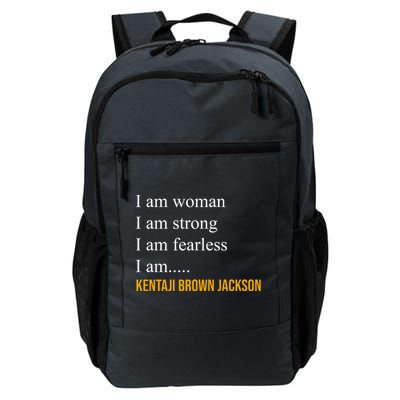 I Am Woman Ketanji Brown Jackson Quote Daily Commute Backpack