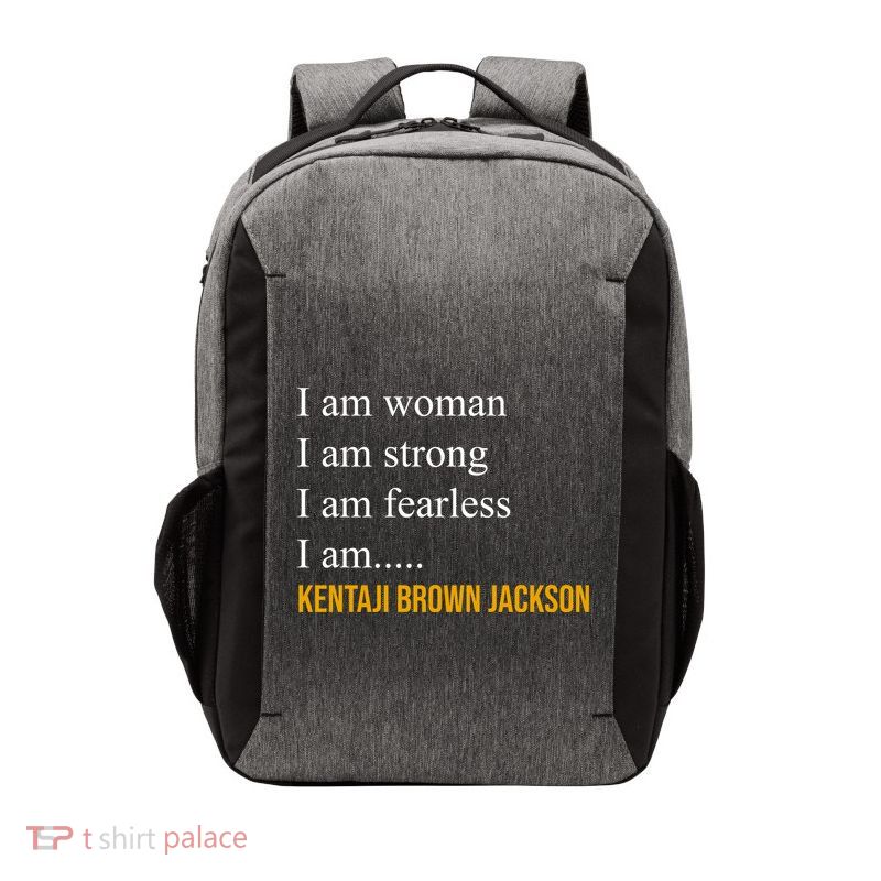I Am Woman Ketanji Brown Jackson Quote Vector Backpack