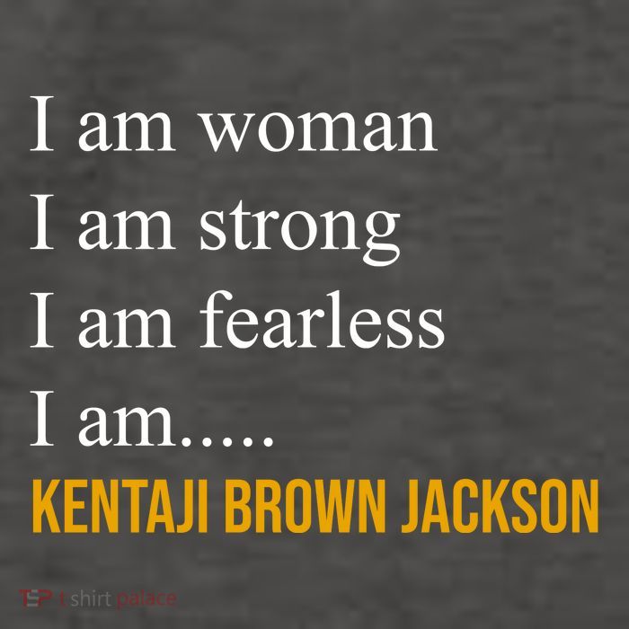 I Am Woman Ketanji Brown Jackson Quote Vector Backpack