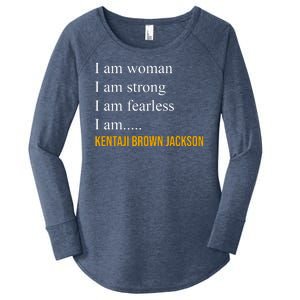 I Am Woman Ketanji Brown Jackson Quote Women's Perfect Tri Tunic Long Sleeve Shirt