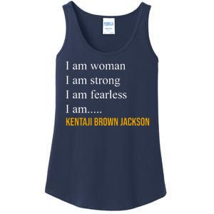 I Am Woman Ketanji Brown Jackson Quote Ladies Essential Tank