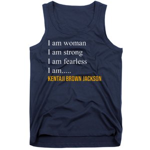 I Am Woman Ketanji Brown Jackson Quote Tank Top