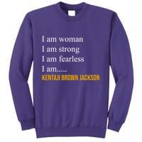 I Am Woman Ketanji Brown Jackson Quote Sweatshirt