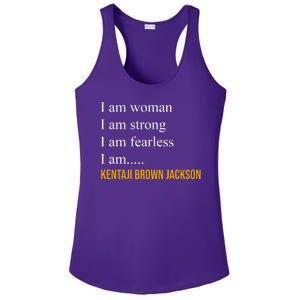 I Am Woman Ketanji Brown Jackson Quote Ladies PosiCharge Competitor Racerback Tank