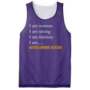 I Am Woman Ketanji Brown Jackson Quote Mesh Reversible Basketball Jersey Tank