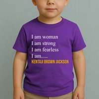 I Am Woman Ketanji Brown Jackson Quote Toddler T-Shirt