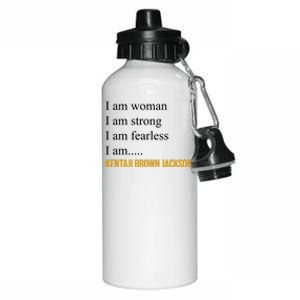 I Am Woman Ketanji Brown Jackson Quote Aluminum Water Bottle