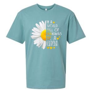 In A World Full Of Grandmas Be A Gigi Daisy MotherS Day Sueded Cloud Jersey T-Shirt