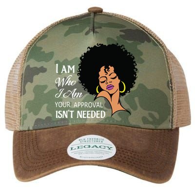 I Am Who I Am Black Queen Afro African American Legacy Tie Dye Trucker Hat